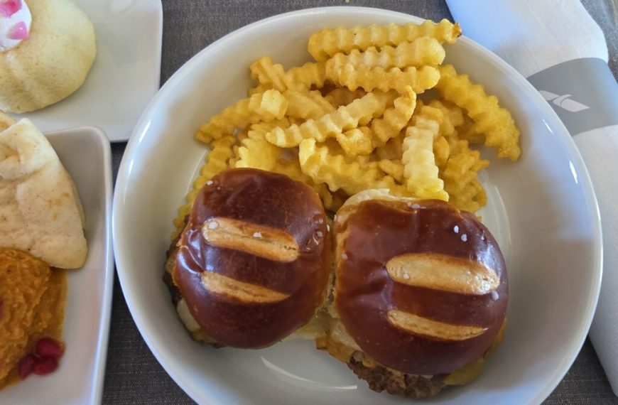 I Tried American Airlines First-Class Sliders – My Unfiltered Review Of The Pretzel Bun, Meat And Fries – View from the Wing